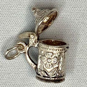 800 Silver Beer Stein Charm/Pendant (009)